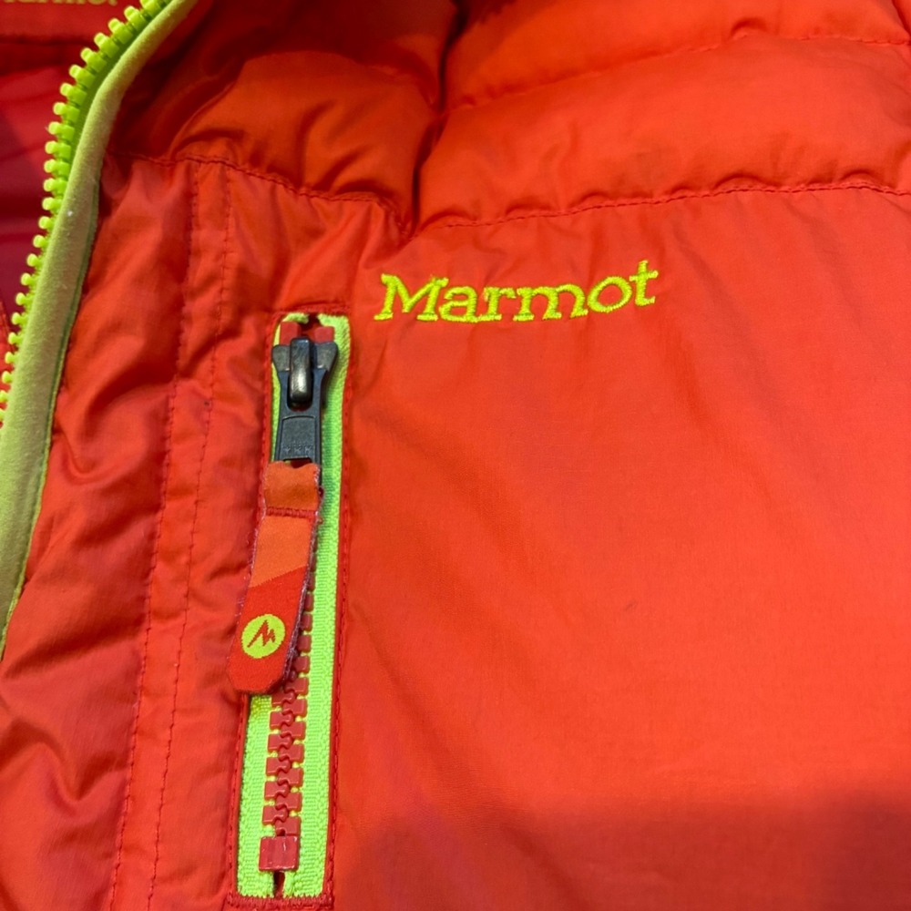 Marmot 700 Fill Hangtime Down Hooded Puffer Coat Youth Large Ski Season Trending - Picture 9 of 11